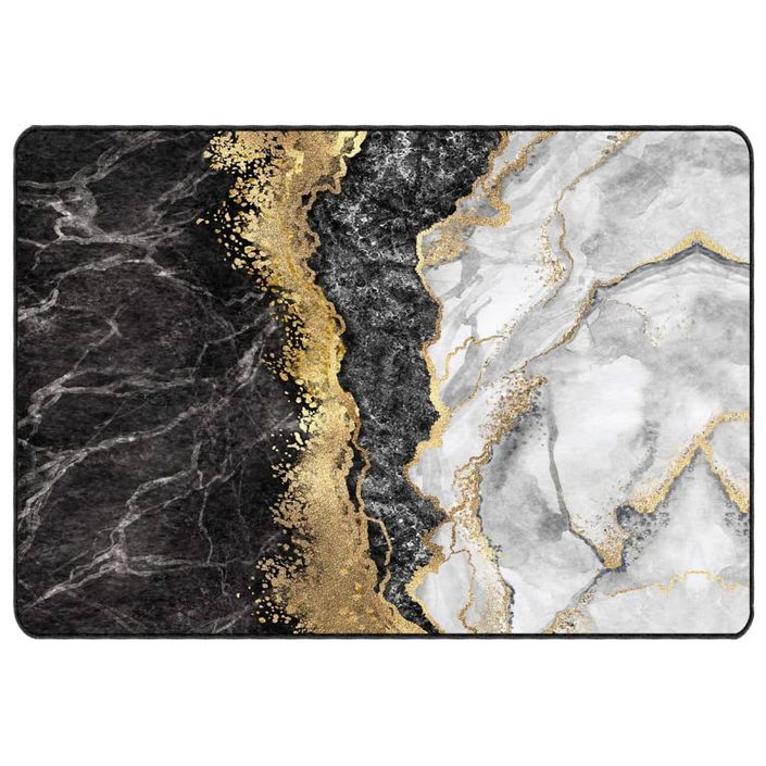 Tapis lavable multicolore 160x230 cm antidérapant - Photo n°1