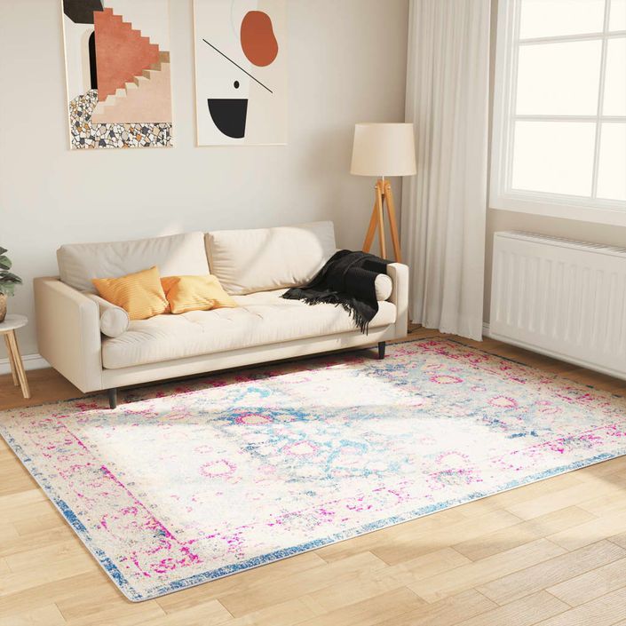 Tapis lavable multicolore 160x230 cm antidérapant - Photo n°2