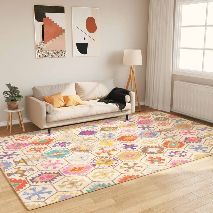 Tapis lavable multicolore 190x300 cm antidérapant - Photo n°2