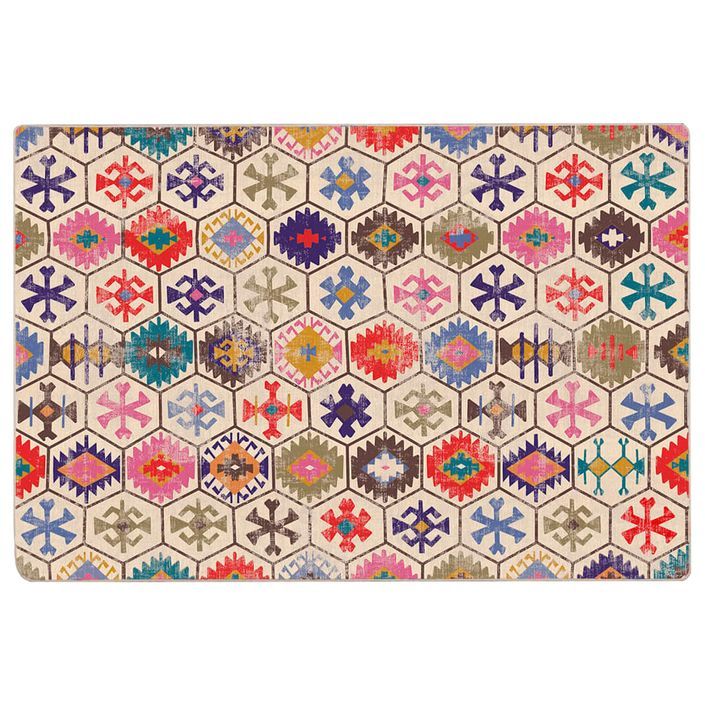 Tapis lavable multicolore 190x300 cm antidérapant - Photo n°1