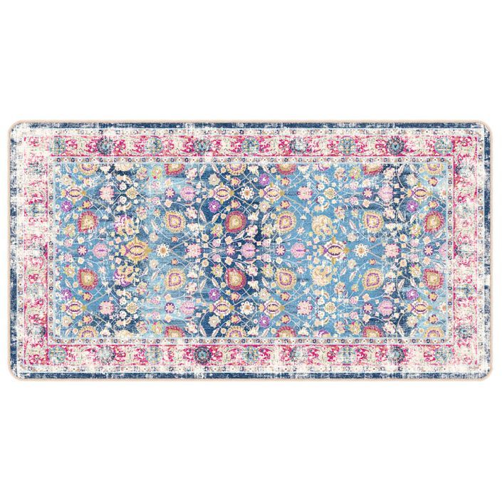 Tapis lavable multicolore 80x150 cm antidérapant - Photo n°1