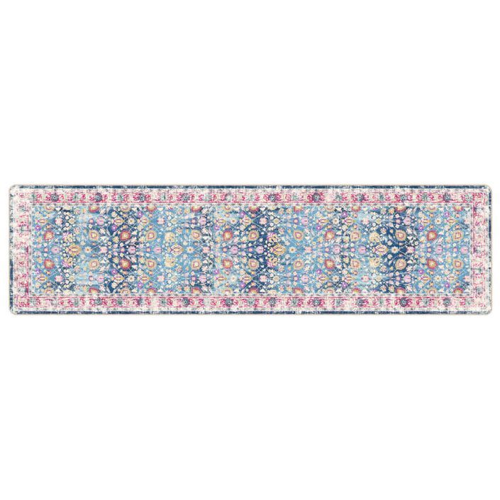 Tapis lavable multicolore 80x300 cm antidérapant - Photo n°1