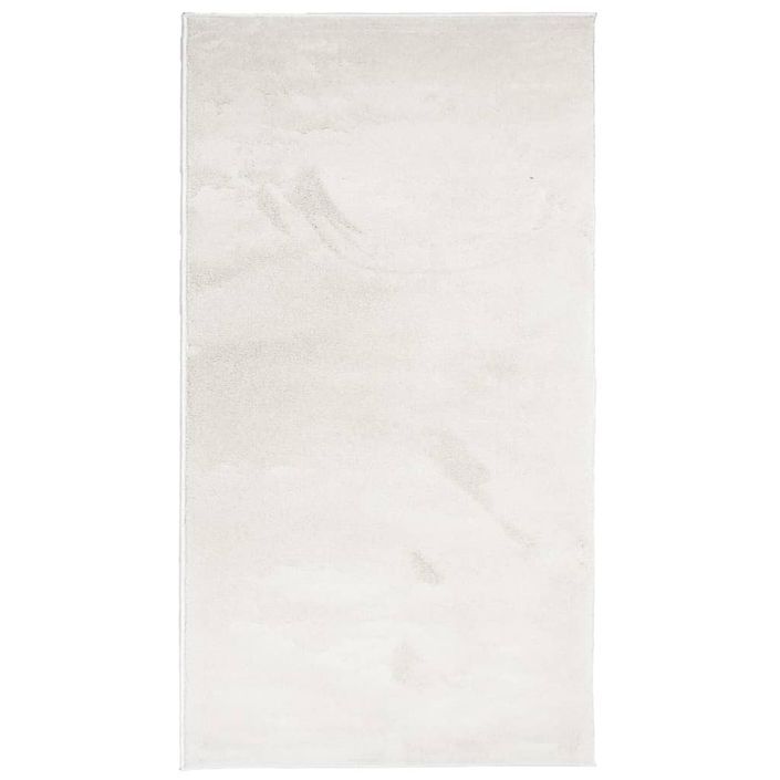 Tapis OVIEDO à poils courts beige 60x110 cm - Photo n°1