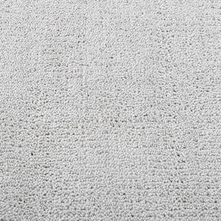 Tapis OVIEDO à poils courts gris Ø 120 cm - Photo n°9