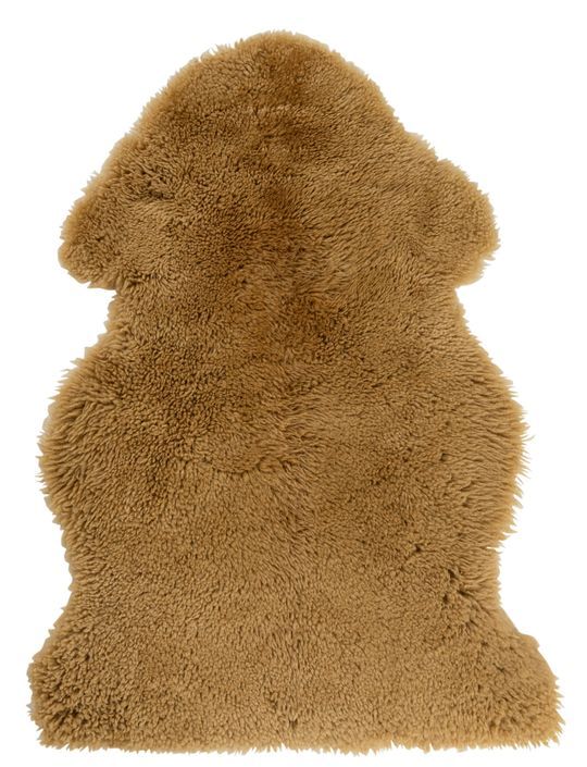 Tapis peau de mouton ocre Chris 90 x 70 cm - Photo n°1