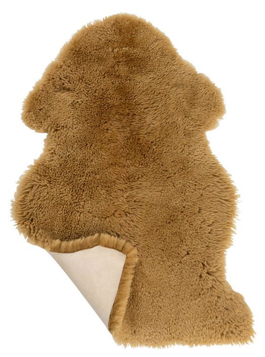 Tapis peau de mouton ocre Chris 90 x 70 cm - Photo n°2