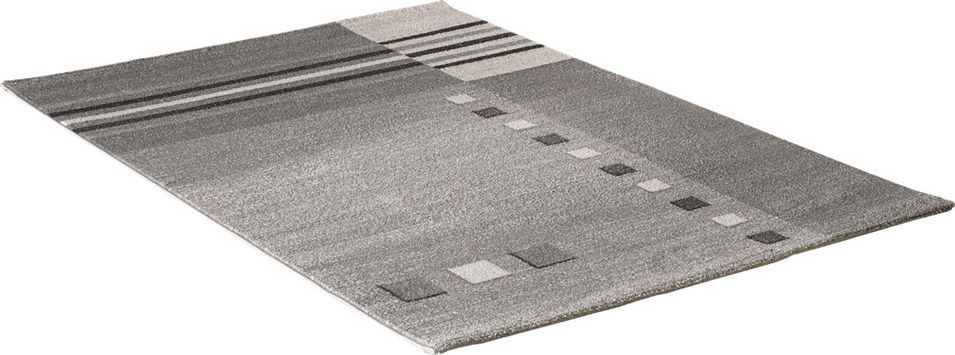 Tapis rectangulaire gris imprimé Lucia 160 cm - Photo n°2
