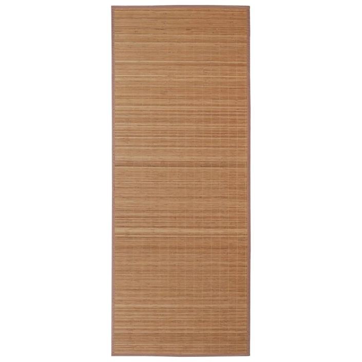 Tapis rectangulaire Marron Bambou 120 x 180 cm - Photo n°1