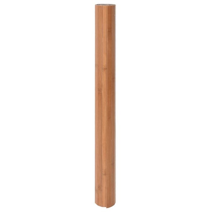 Tapis rectangulaire naturel 100x100 cm bambou - Photo n°3