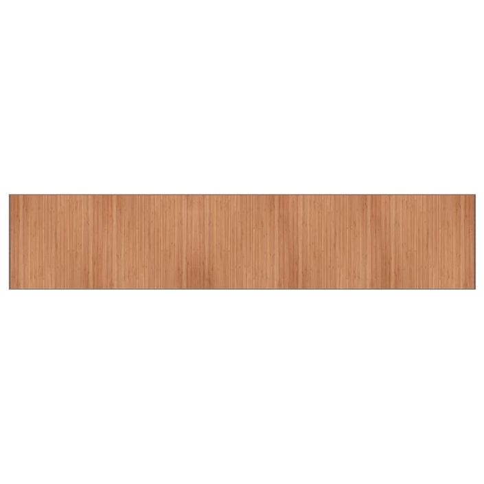 Tapis rectangulaire naturel 100x1000 cm bambou - Photo n°1