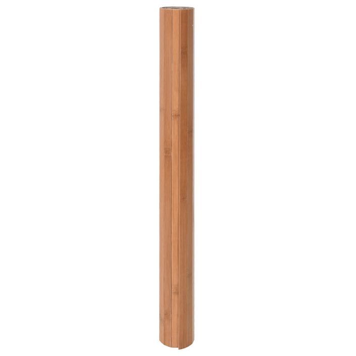 Tapis rectangulaire naturel 100x200 cm bambou - Photo n°3