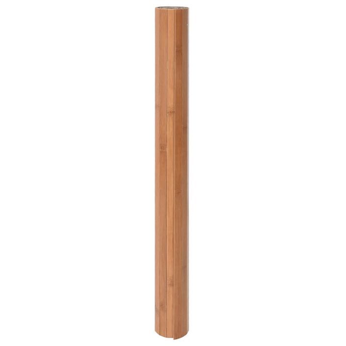 Tapis rectangulaire naturel 100x300 cm bambou - Photo n°3