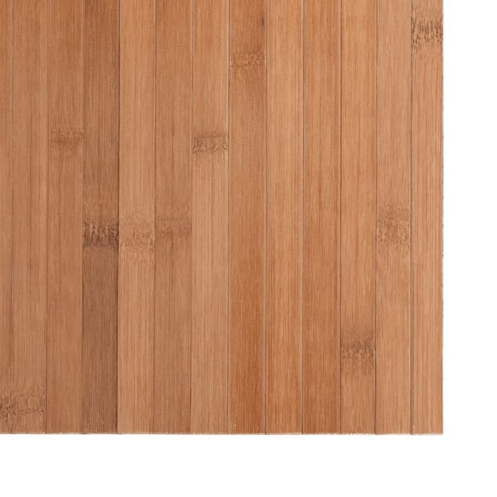 Tapis rectangulaire naturel 100x500 cm bambou - Photo n°6