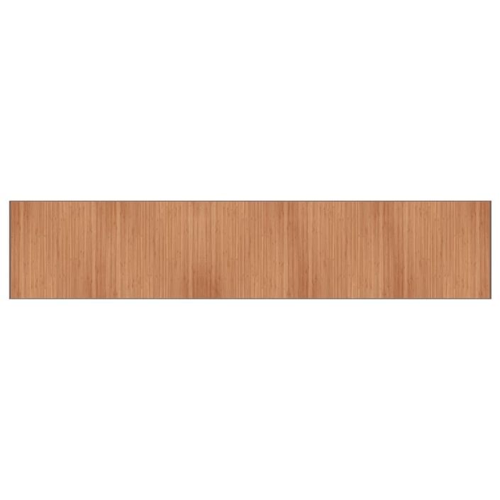 Tapis rectangulaire naturel 100x500 cm bambou - Photo n°1