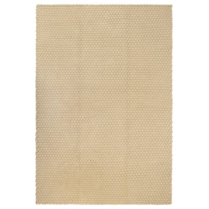 Tapis rectangulaire Naturel 160x230 cm Coton - Photo n°1