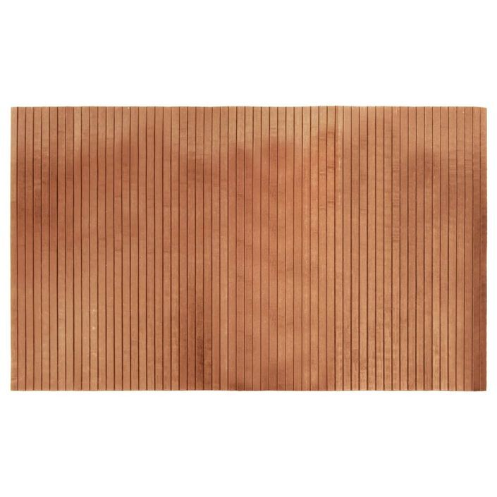 Tapis rectangulaire naturel 60x100 cm bambou - Photo n°1