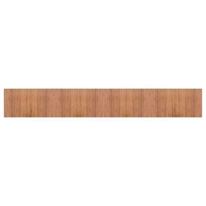 Tapis rectangulaire naturel 60x400 cm bambou - Photo n°1