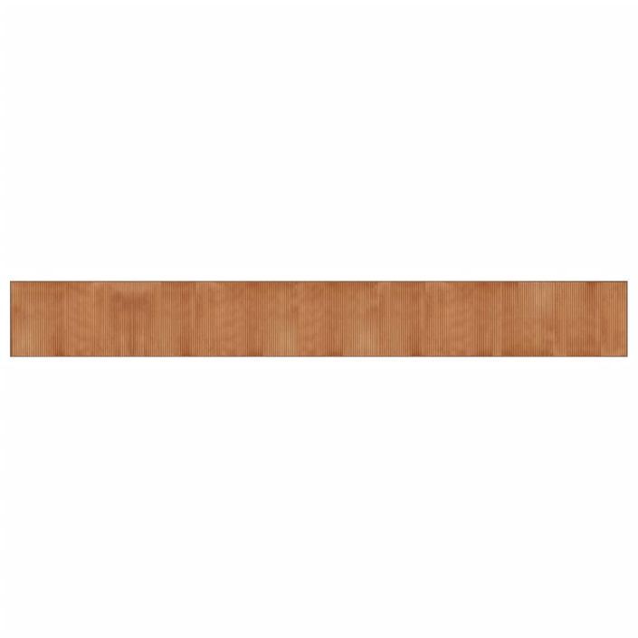 Tapis rectangulaire naturel 60x500 cm bambou - Photo n°1