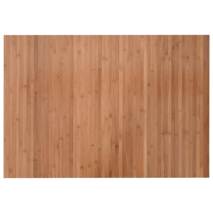 Tapis rectangulaire naturel 70x100 cm bambou - Photo n°1