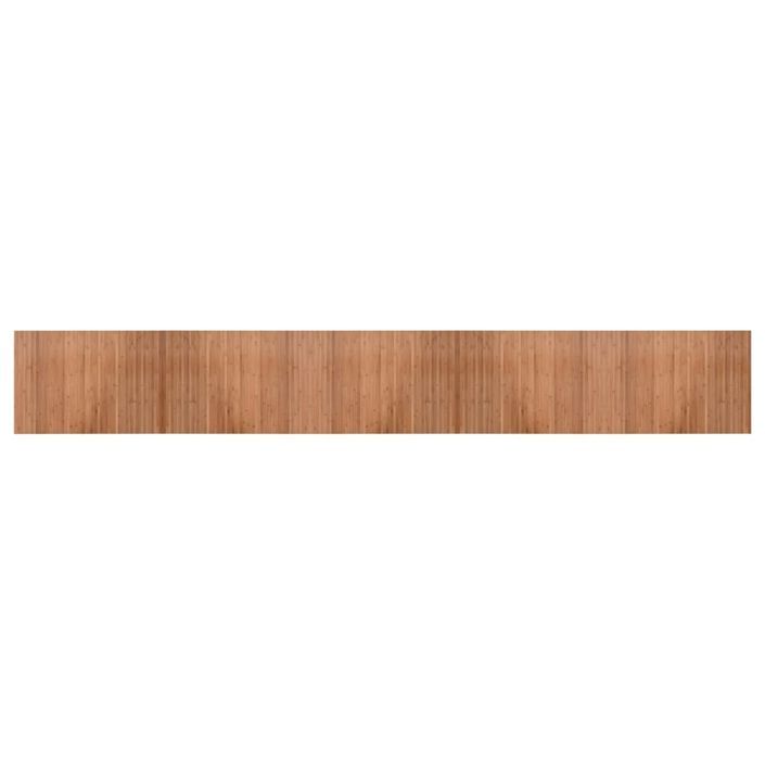 Tapis rectangulaire naturel 70x500 cm bambou - Photo n°1