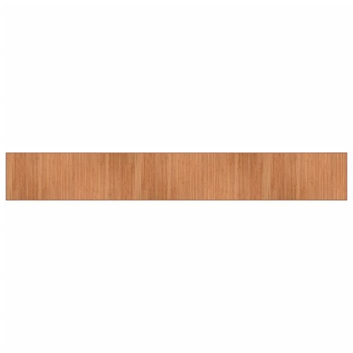 Tapis rectangulaire naturel 70x500 cm bambou - Photo n°1