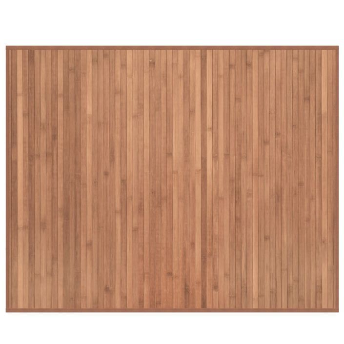 Tapis rectangulaire naturel 80x100 cm bambou - Photo n°1