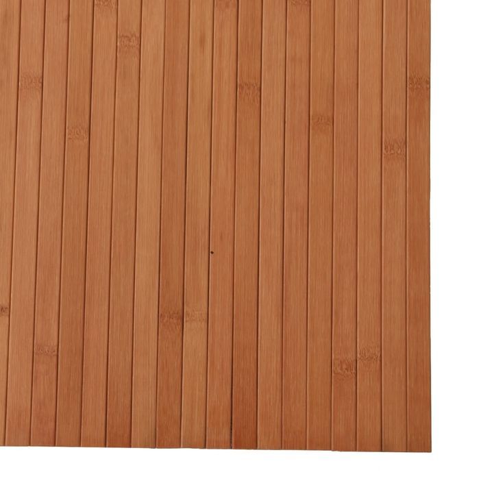 Tapis rectangulaire naturel 80x100 cm bambou - Photo n°6