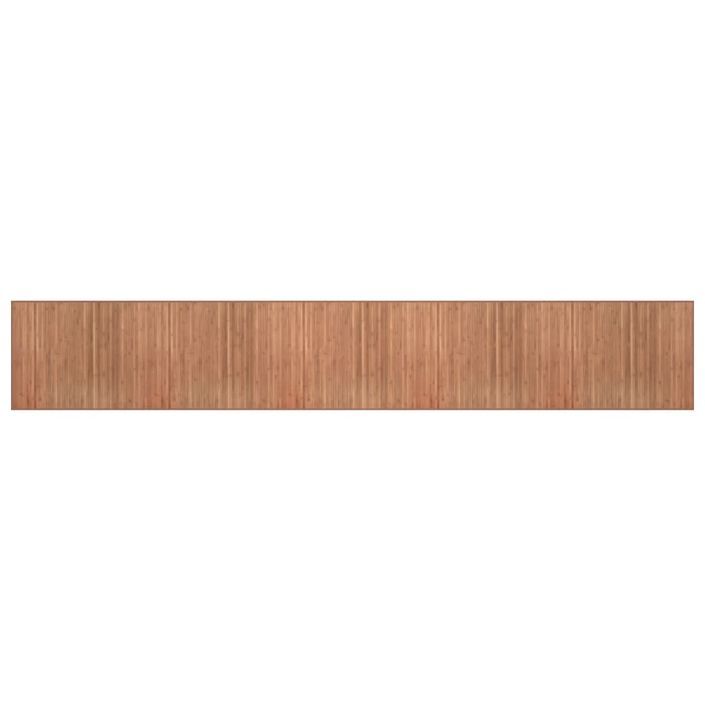 Tapis rectangulaire naturel 80x1000 cm bambou - Photo n°1