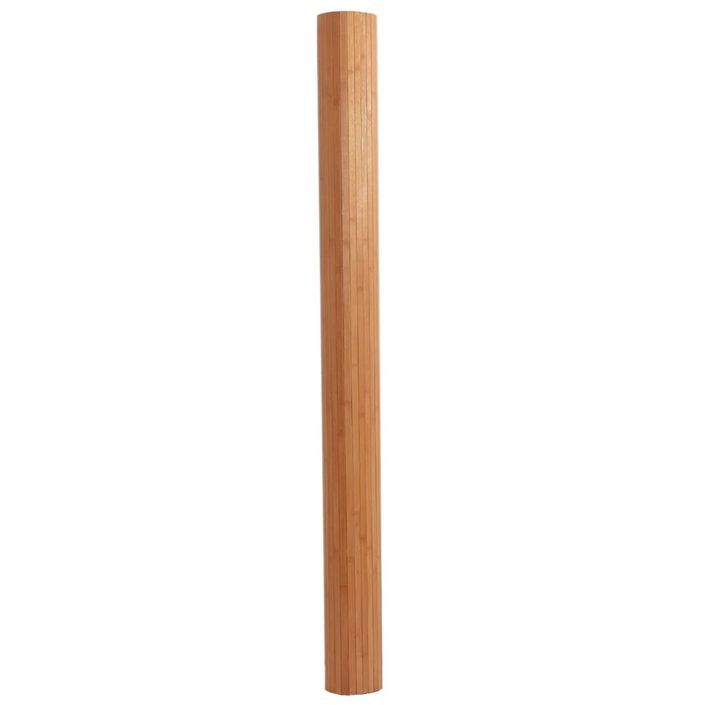 Tapis rectangulaire naturel 80x400 cm bambou - Photo n°3