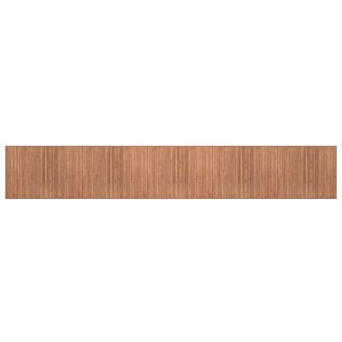 Tapis rectangulaire naturel 80x500 cm bambou - Photo n°1