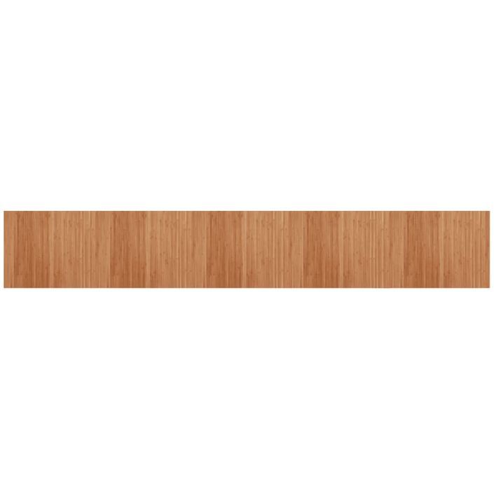 Tapis rectangulaire naturel 80x500 cm bambou - Photo n°1