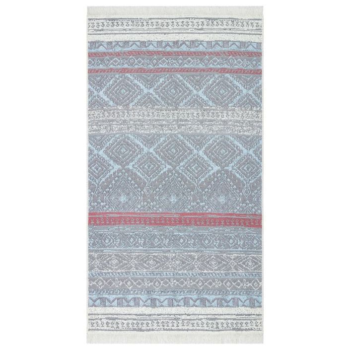 Tapis Rose et aqua 120x180 cm Coton - Photo n°2