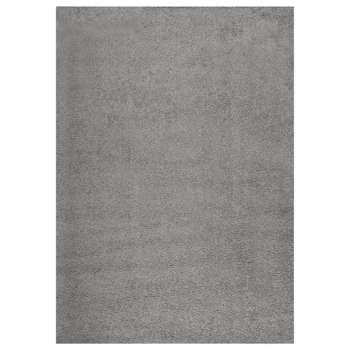 Tapis shaggy à poils longs Gris 120x170 cm - Photo n°1