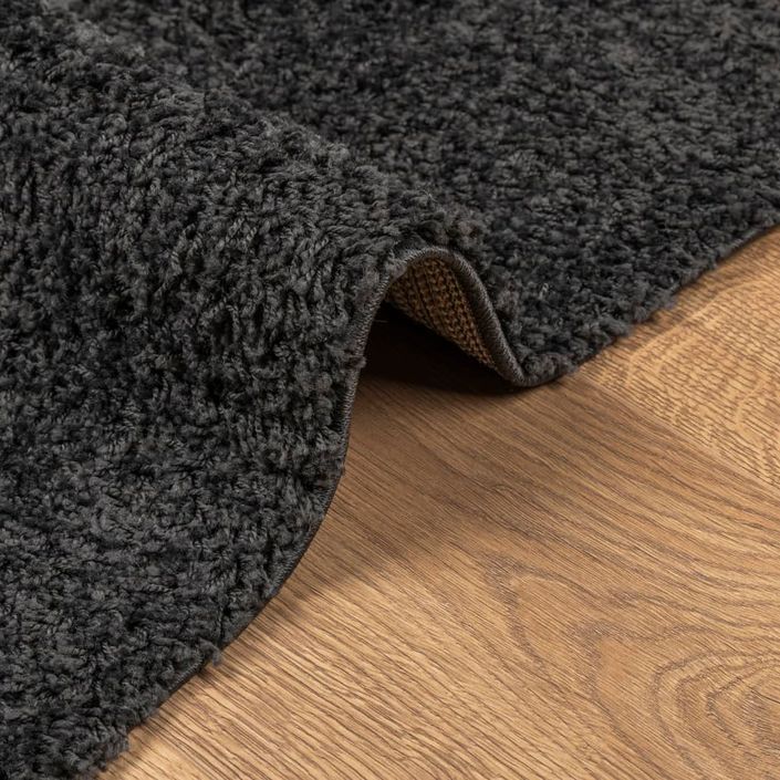 Tapis shaggy à poils longs moderne anthracite 160x230 cm - Photo n°6