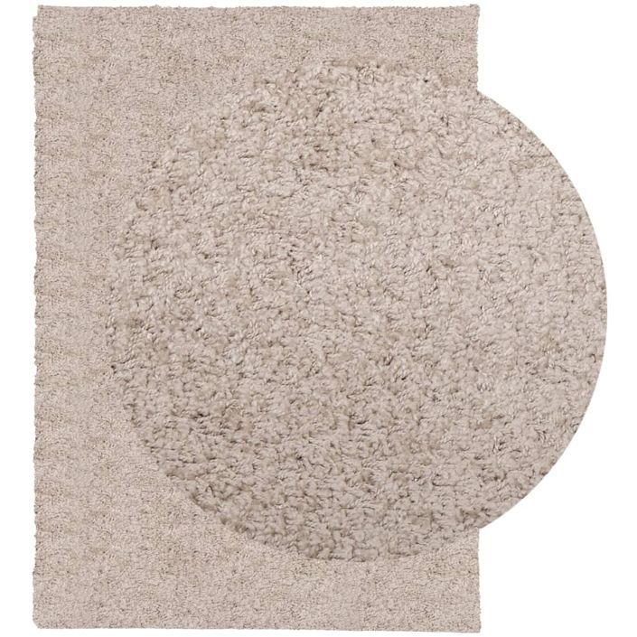 Tapis shaggy à poils longs moderne beige 200x280 cm - Photo n°3