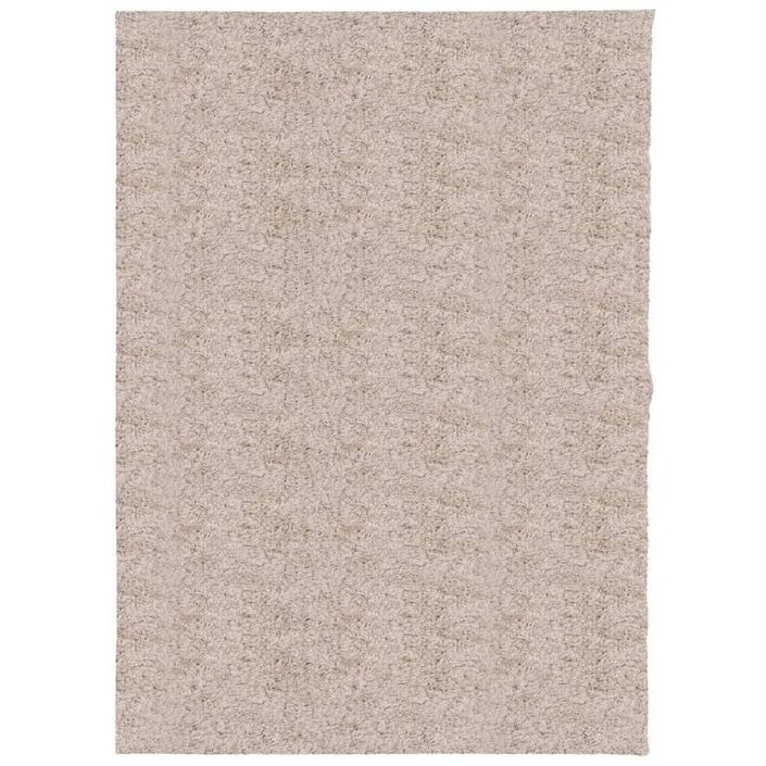 Tapis shaggy à poils longs moderne beige 240x340 cm - Photo n°1