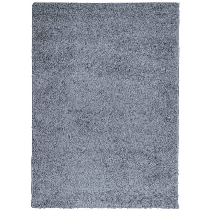 Tapis shaggy à poils longs moderne bleu 240x340 cm - Photo n°1