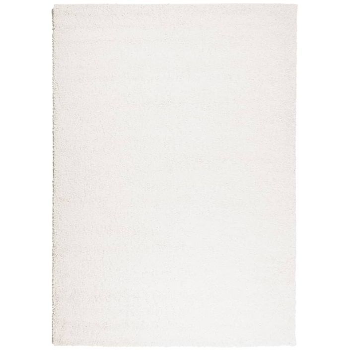 Tapis shaggy à poils longs moderne crème 200x280 cm - Photo n°1