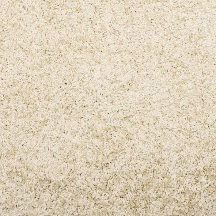 Tapis shaggy à poils longs moderne doré 120x170 cm - Photo n°9