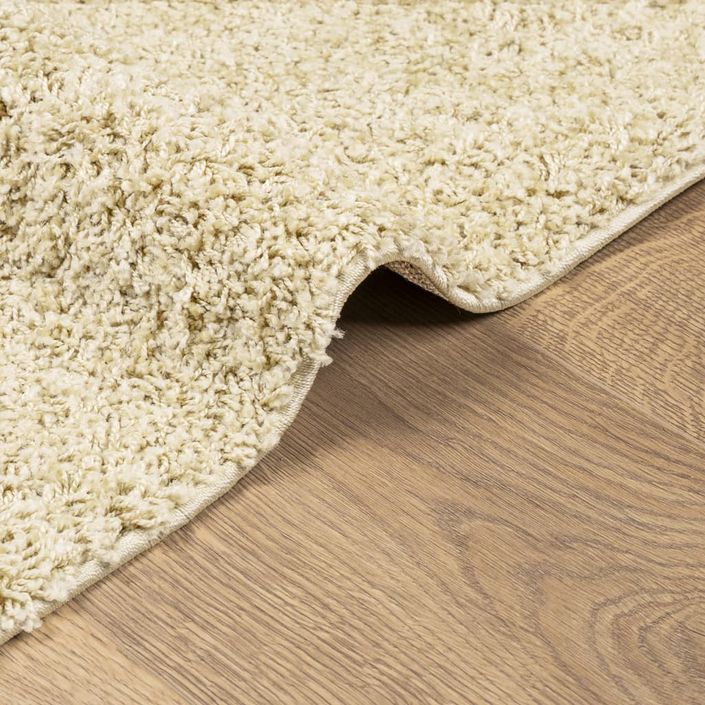 Tapis shaggy à poils longs moderne doré 240x340 cm - Photo n°6