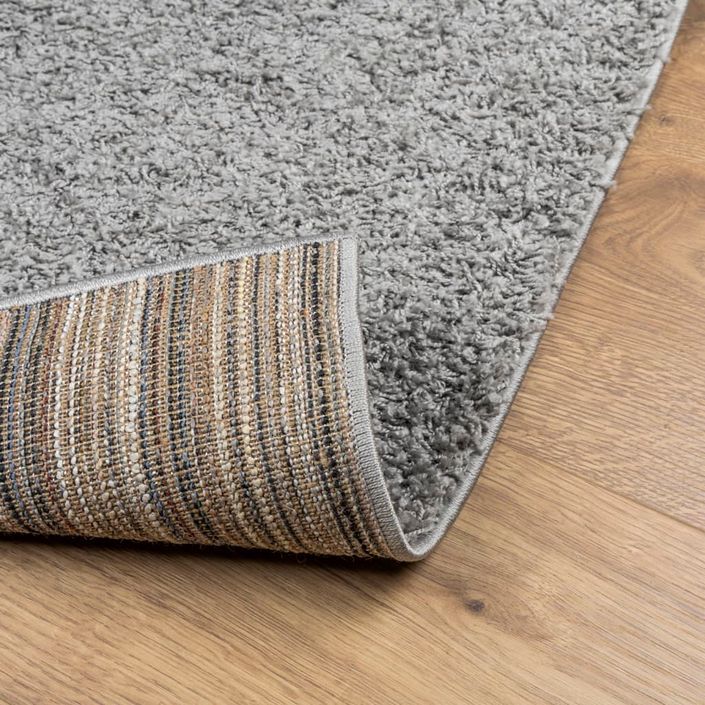 Tapis shaggy à poils longs moderne gris 120x170 cm - Photo n°5