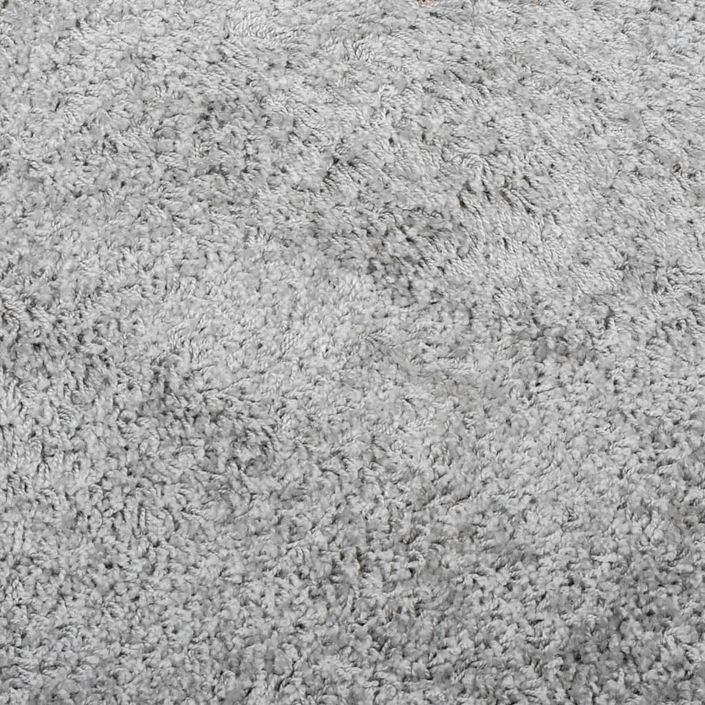 Tapis shaggy à poils longs moderne gris 140x200 cm - Photo n°9