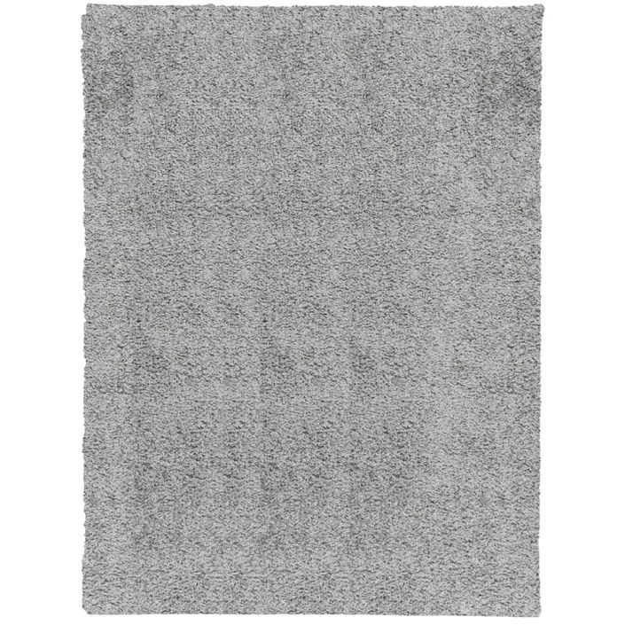 Tapis shaggy à poils longs moderne gris 300x400 cm - Photo n°1