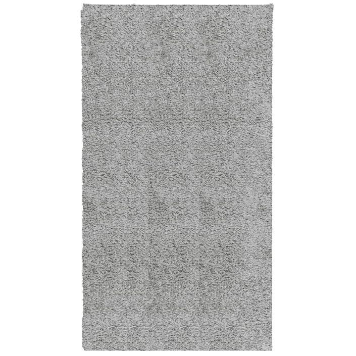 Tapis shaggy à poils longs moderne gris 60x110 cm - Photo n°1