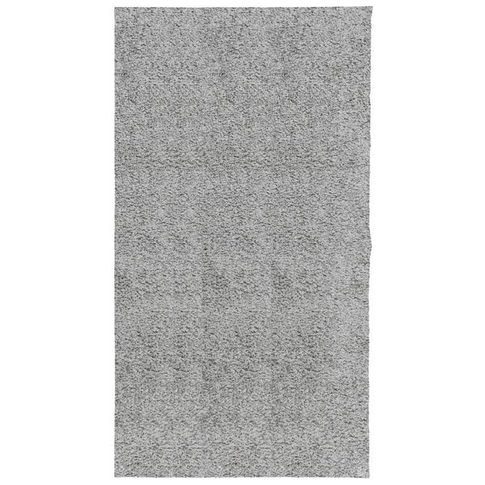 Tapis shaggy à poils longs moderne gris 80x150 cm - Photo n°1