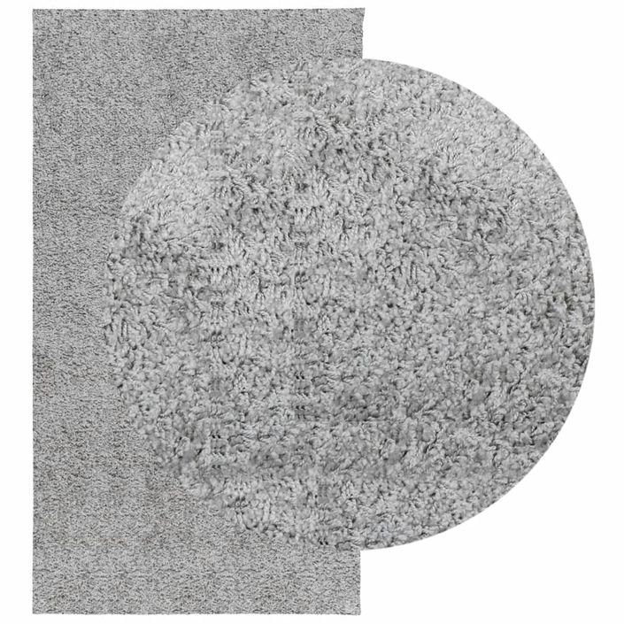 Tapis shaggy à poils longs moderne gris 80x150 cm - Photo n°3