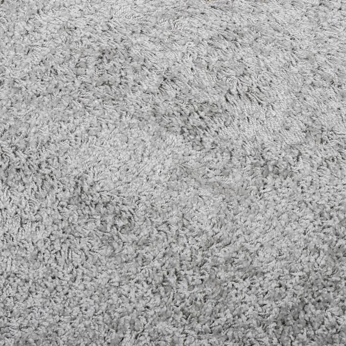 Tapis shaggy à poils longs moderne gris 80x200 cm - Photo n°9