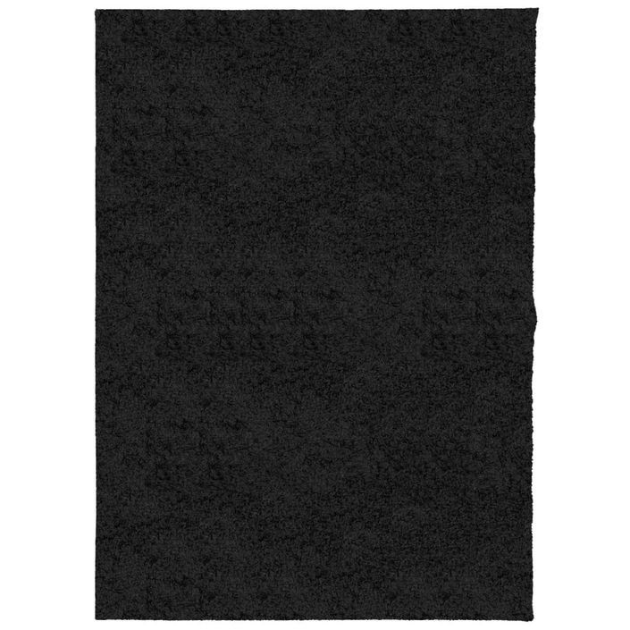 Tapis shaggy à poils longs moderne noir 240x340 cm - Photo n°1