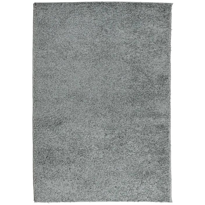 Tapis shaggy à poils longs moderne vert 120x170 cm - Photo n°1