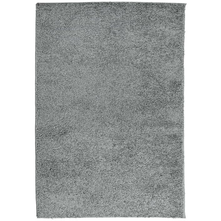 Tapis shaggy à poils longs moderne vert 140x200 cm - Photo n°1